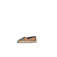 Espadrilles en cuir et à motif Vintage check - Antique Yellow