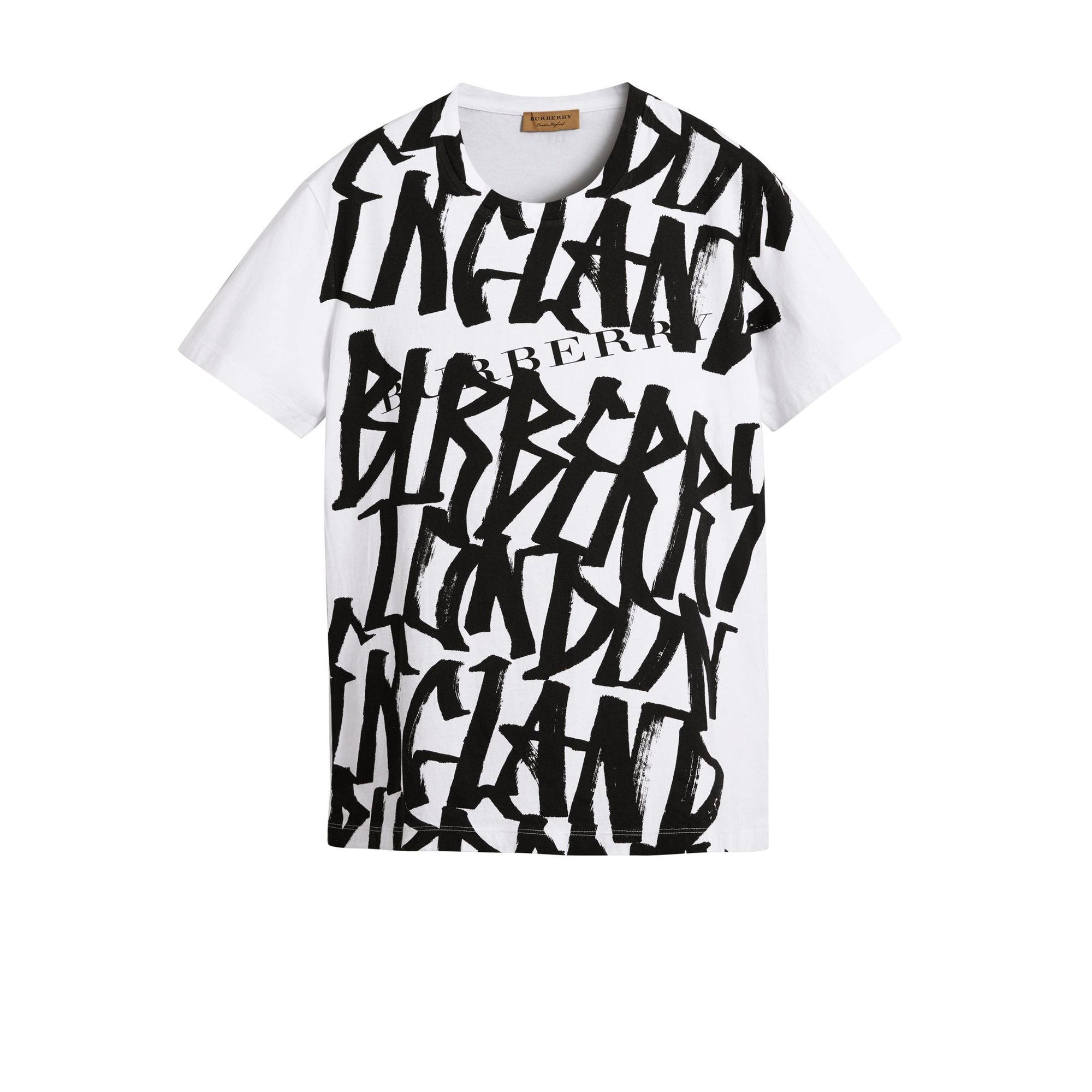 T-shirt à imprimé graffiti - White
