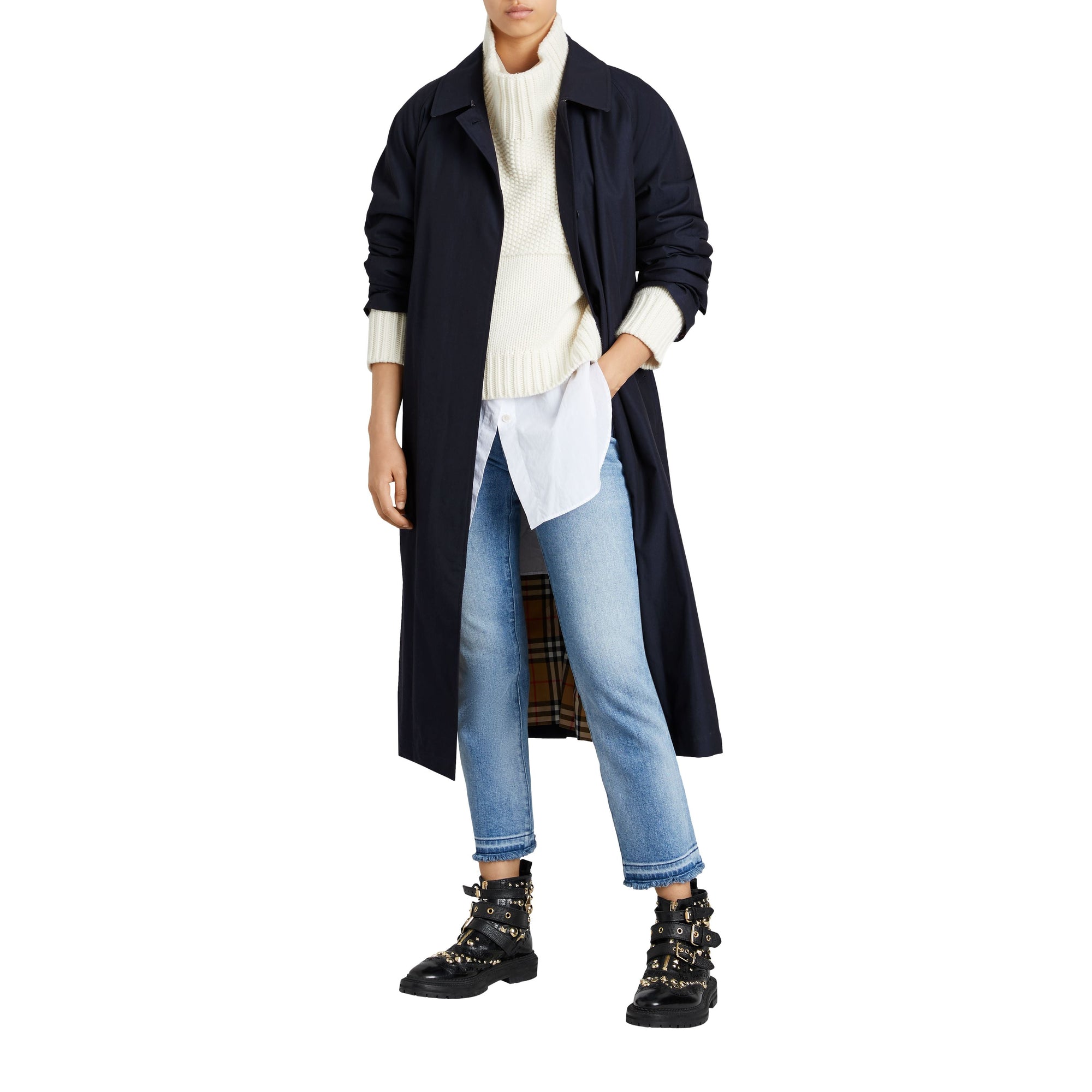 Car Coat The Brighton - Blue Carbon