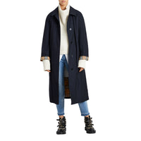 Car Coat The Brighton - Blue Carbon