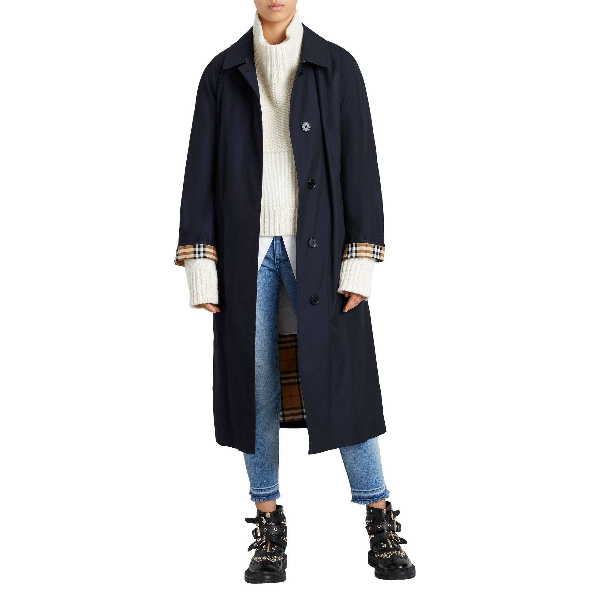 Car Coat The Brighton - Blue Carbon