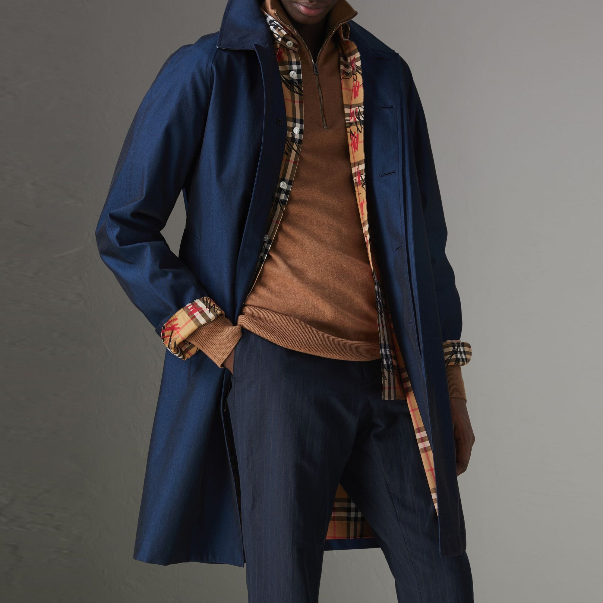 Car Coat The Camden - Bright Regency Blue