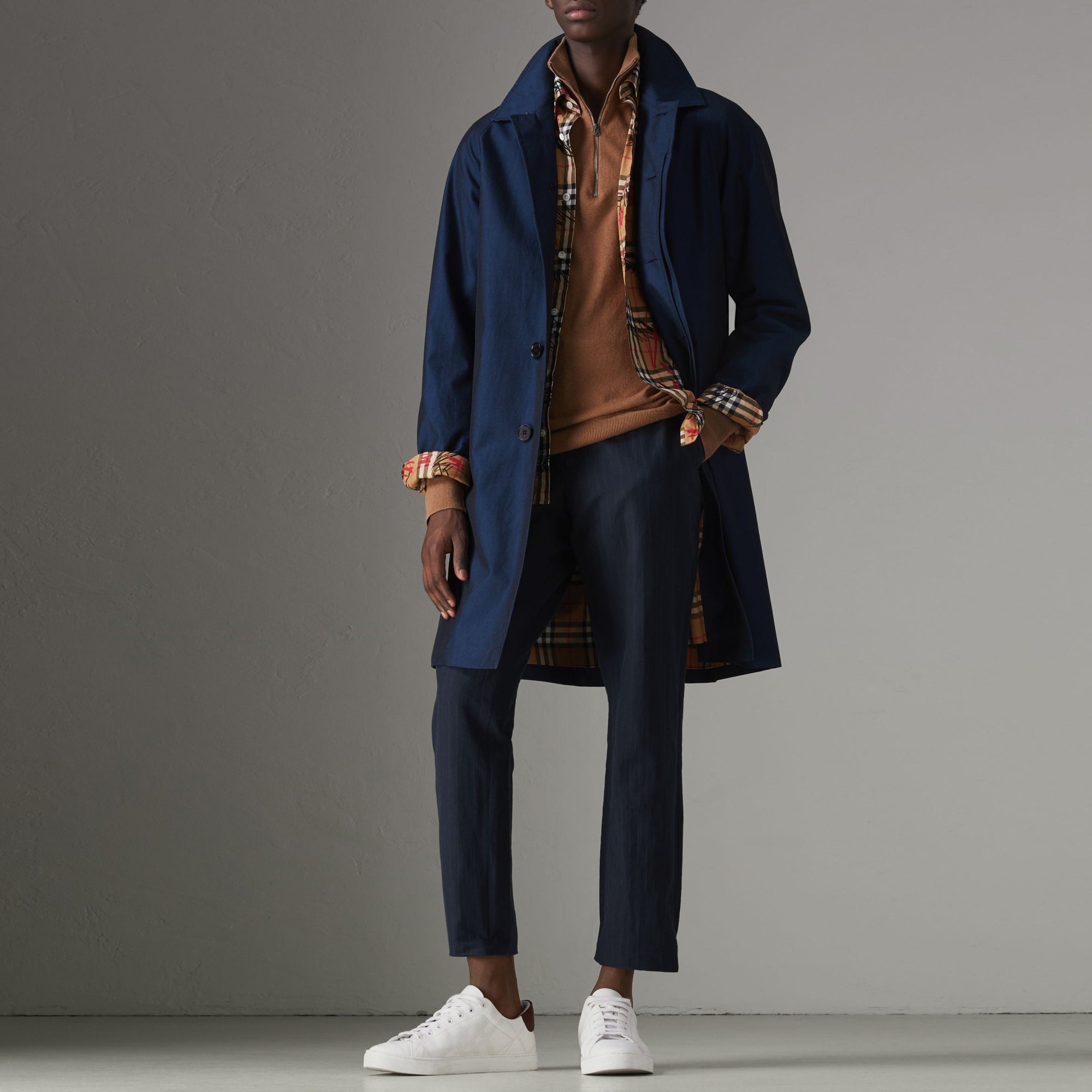 Car Coat The Camden - Bright Regency Blue