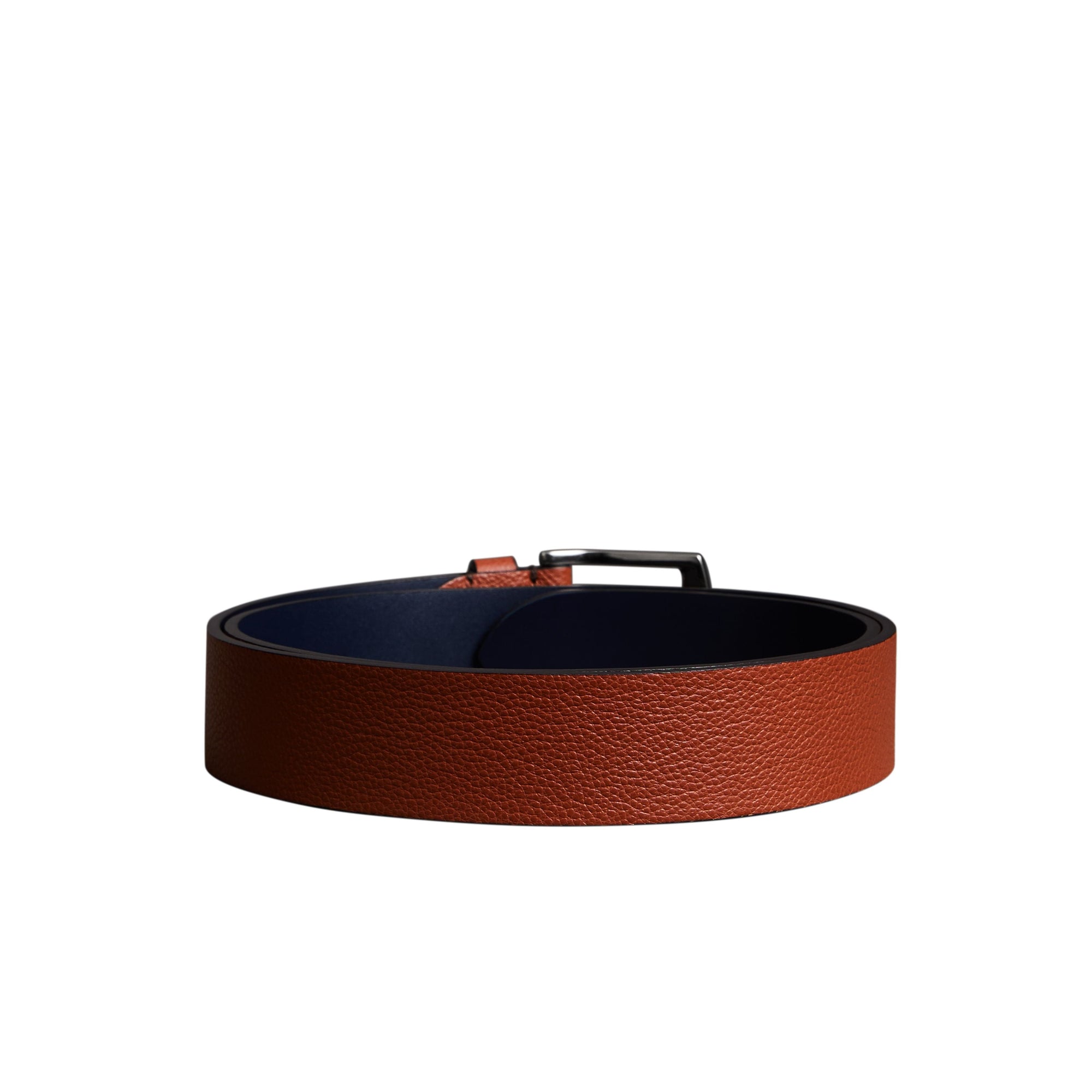 Ceinture en cuir grainé - Russet Brown