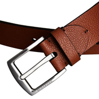 Ceinture en cuir grainé - Russet Brown