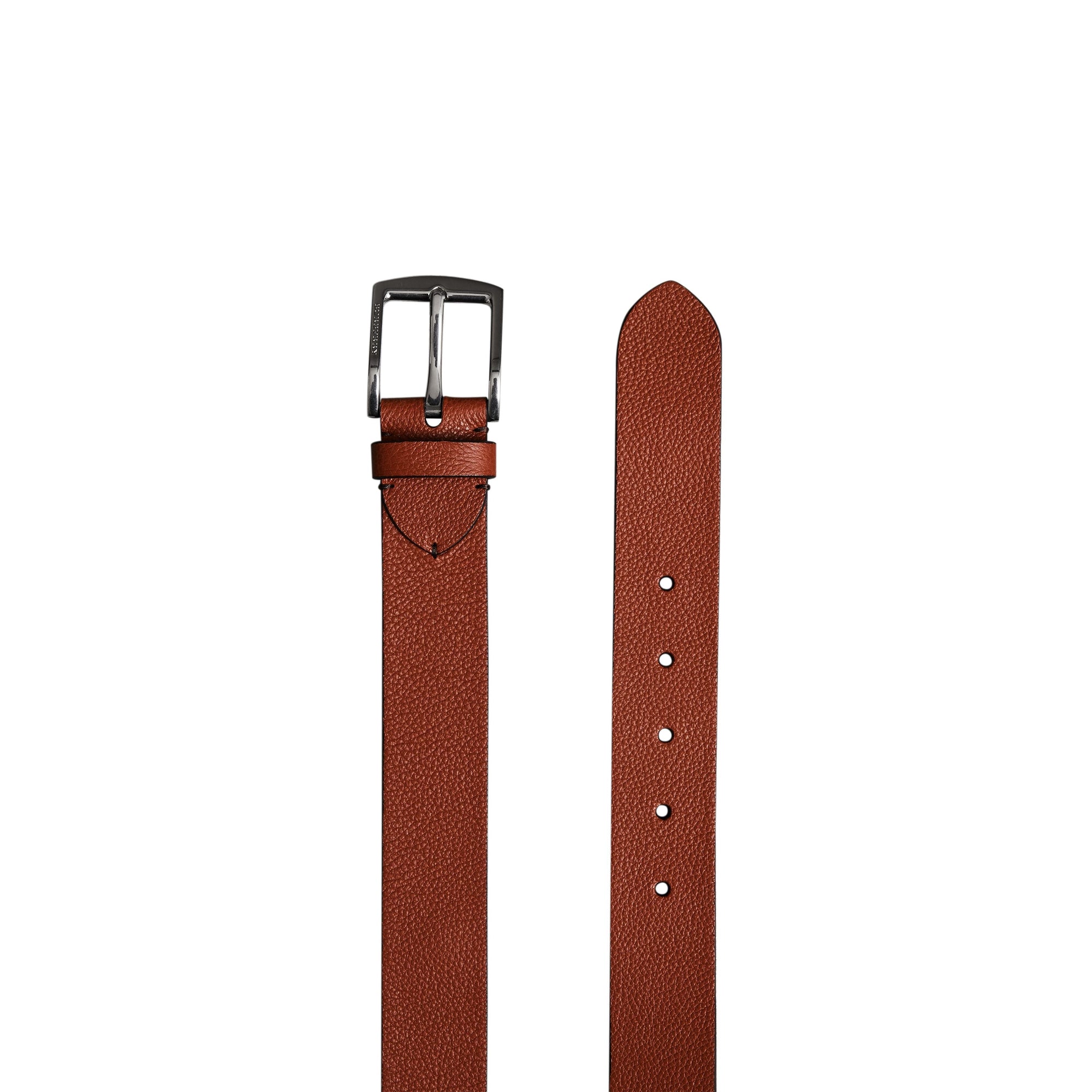 Ceinture en cuir grainé - Russet Brown