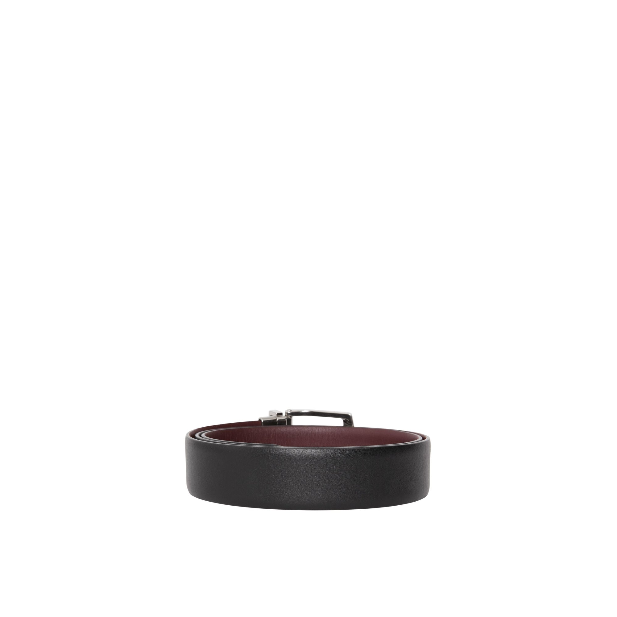 Ceinture réversible en cuir - Black