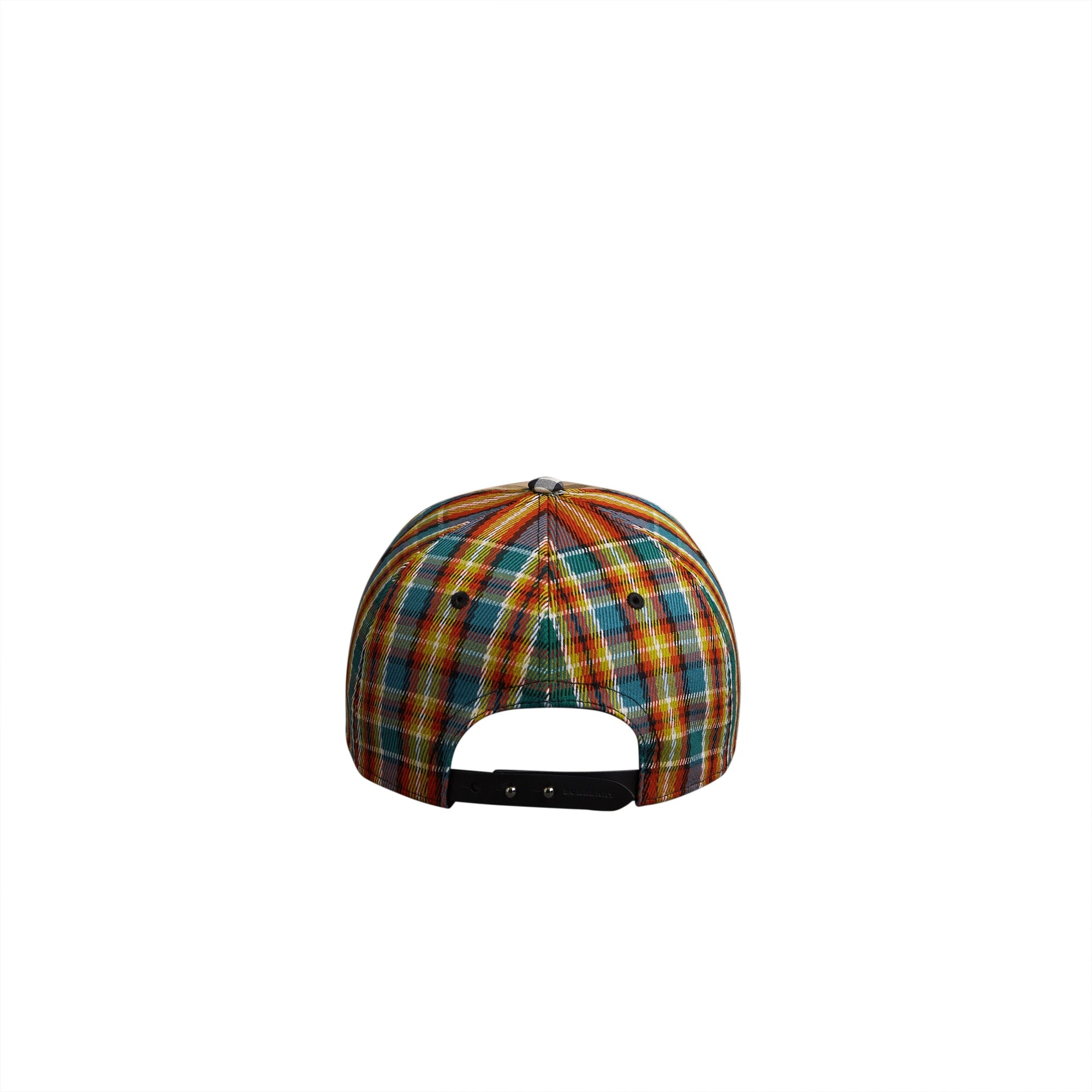 Casquette de baseball à motif check façon patchwork - Antique Yellow