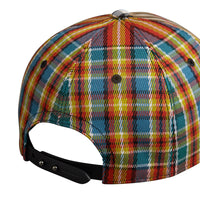 Casquette de baseball à motif check façon patchwork - Antique Yellow