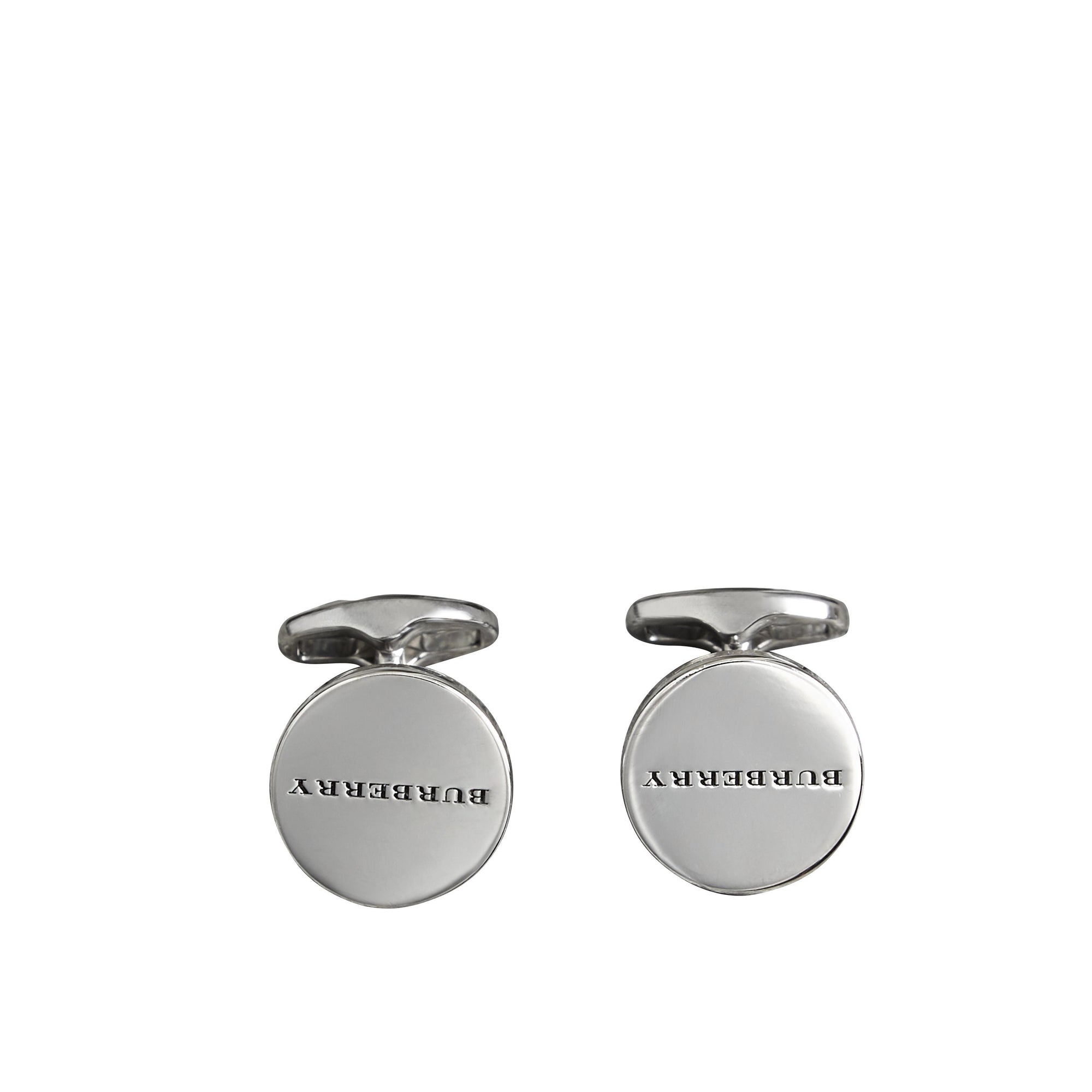 Boutons de manchette en bronze gravés - Silver