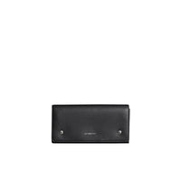 Portefeuille continental en cuir bicolore - Black