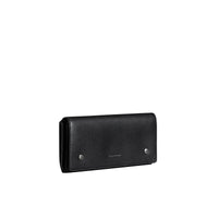 Portefeuille continental en cuir bicolore - Black