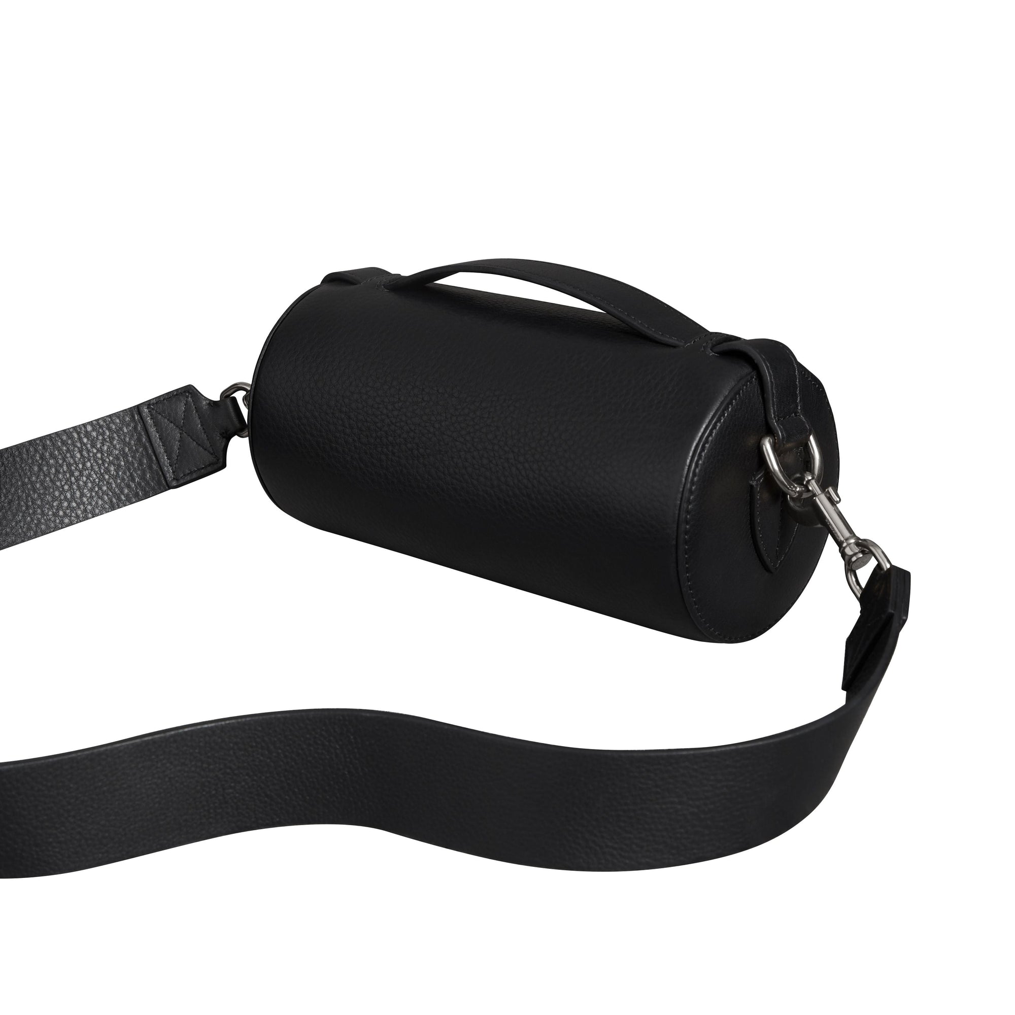 Sac The Barrel en cuir - Black