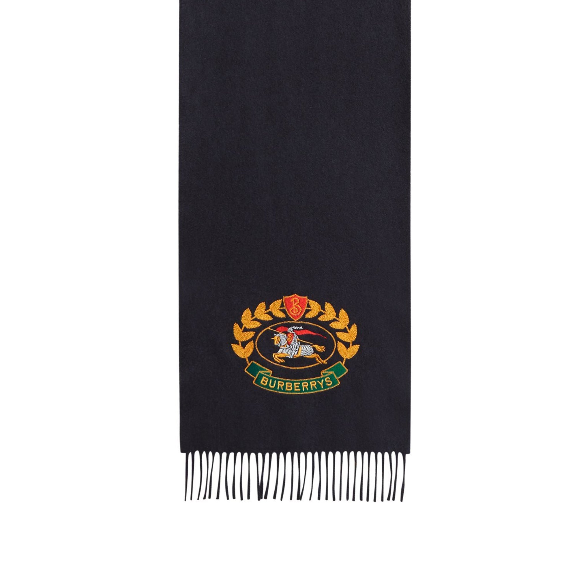 Écharpe classique en cachemire avec logo d'archive - Navy