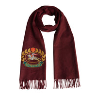 Écharpe classique en cachemire avec logo d'archive - Claret