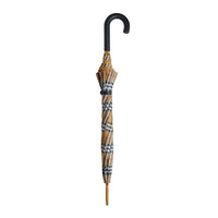 Parapluie canne à motif Vintage check - Antique Yellow & Black
