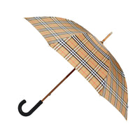 Parapluie canne à motif Vintage check - Antique Yellow & Black