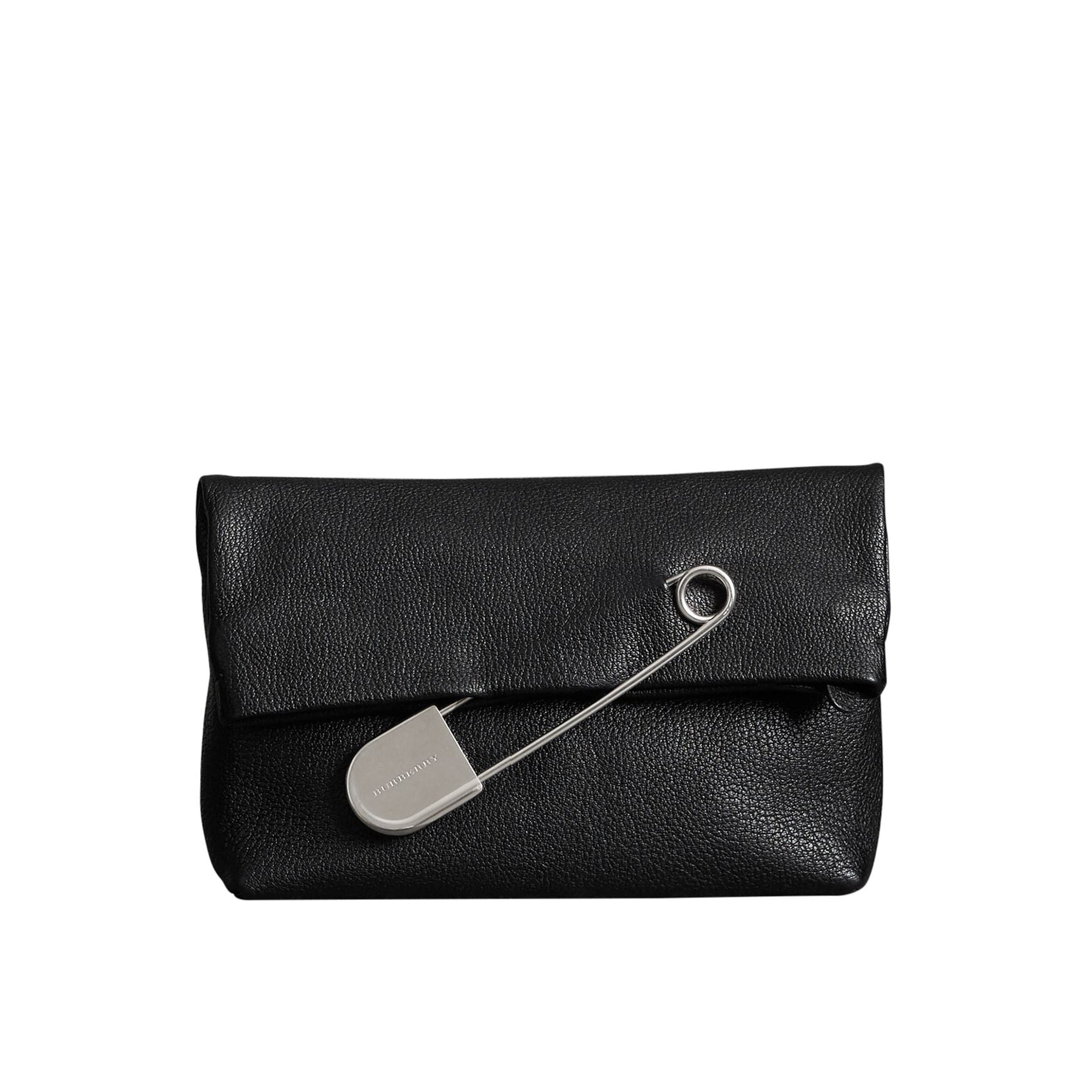 Clutch The Pin moyen en cuir - Black