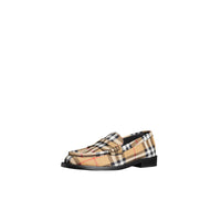Mocassins Penny Loafers en coton à motif Vintage check - Antique Yellow
