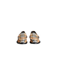 Mocassins Penny Loafers en coton à motif Vintage check - Antique Yellow
