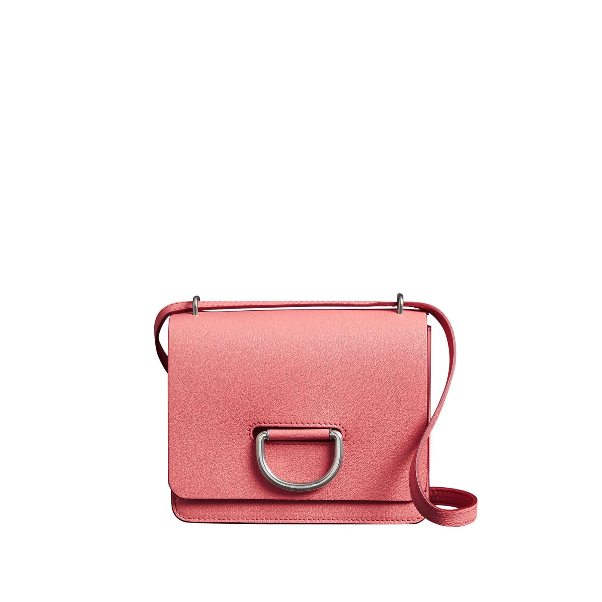 Petit sac The D-ring en cuir - Bright Coral Pink