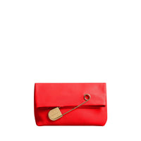 Clutch The Pin moyen en cuir - Bright Red