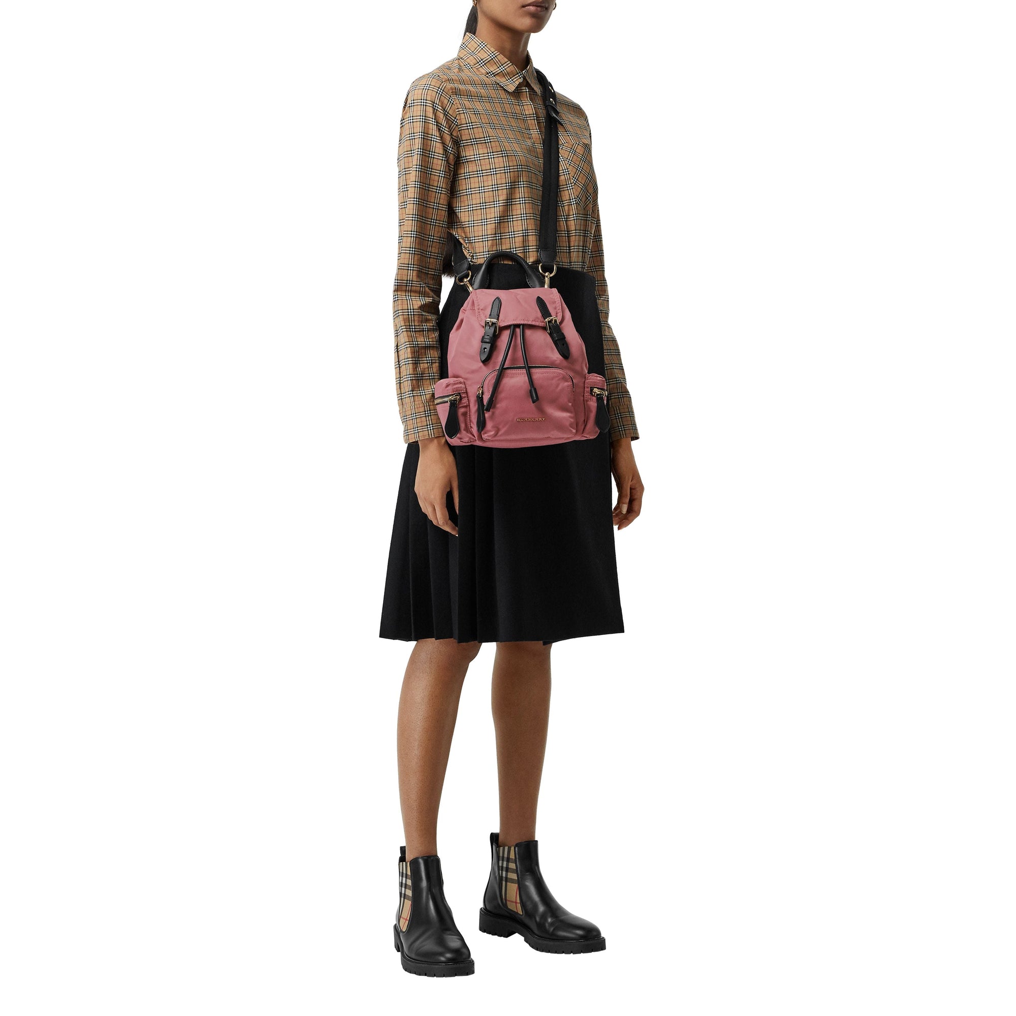 Petit sac The Rucksack à bandoulière en nylon - Mauve Pink
