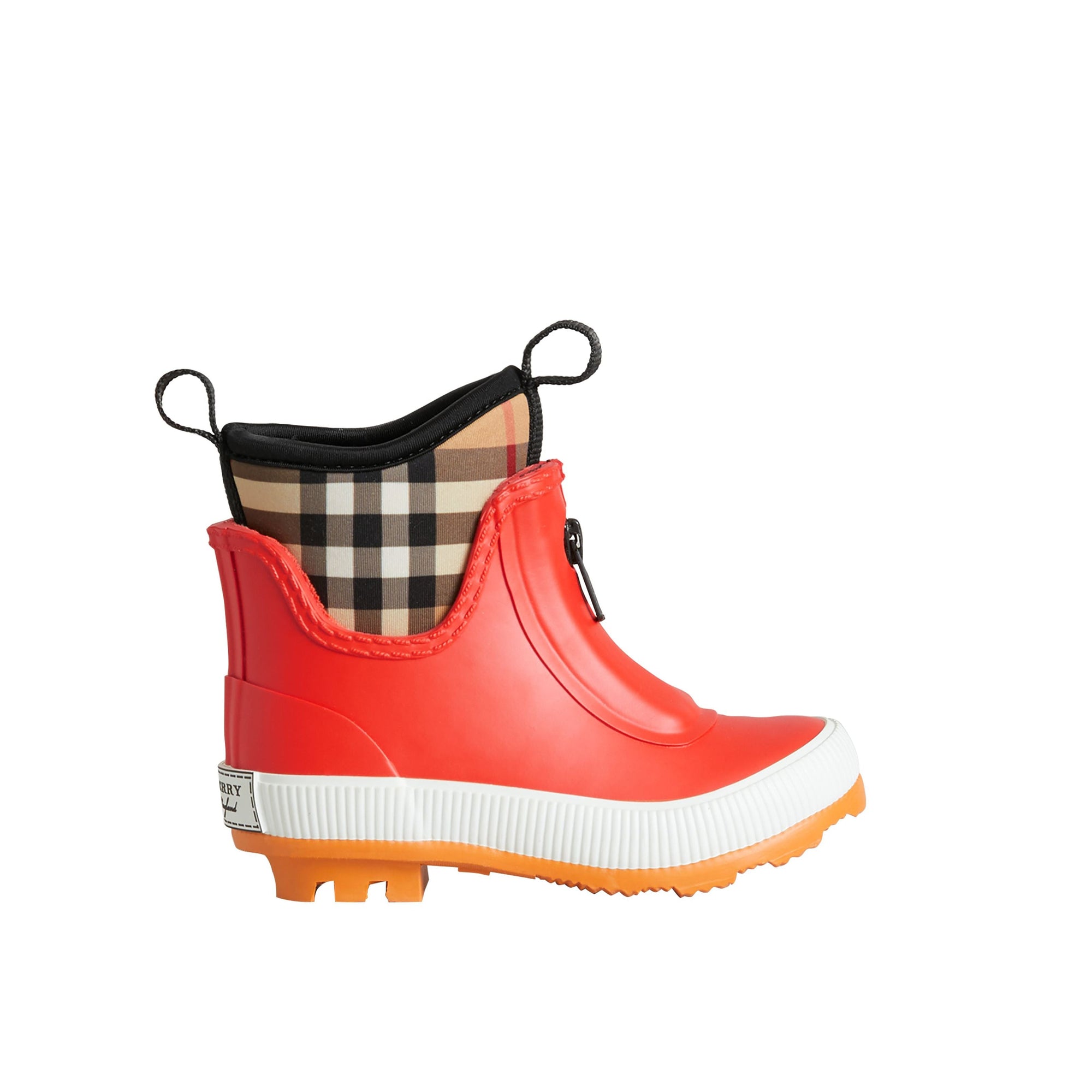 Bottes de pluie en caoutchouc et néoprène à motif Vintage check - Bright Red