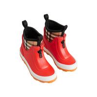 Bottes de pluie en caoutchouc et néoprène à motif Vintage check - Bright Red