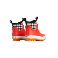 Bottes de pluie en caoutchouc et néoprène à motif Vintage check - Bright Red