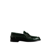 Mocassins en cuir à franges - Bottle Green