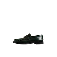 Mocassins en cuir à franges - Bottle Green