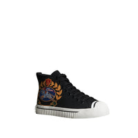 Sneakers montantes avec logo d'archive brodé - Black
