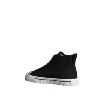 Sneakers montantes avec logo d'archive brodé - Black