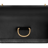 Sac The D-ring moyen en cuir - Black