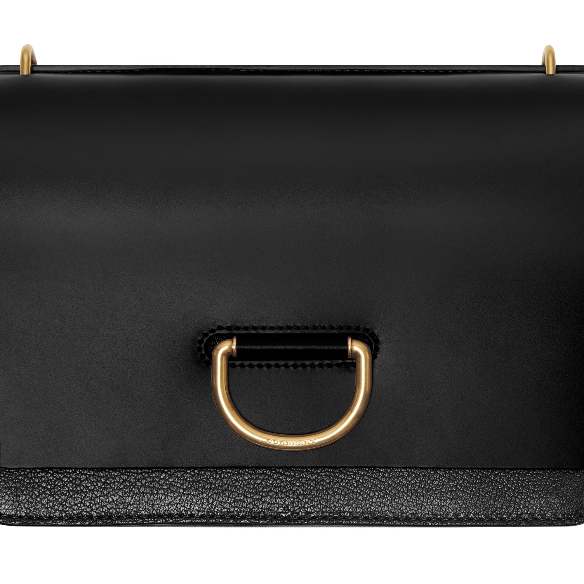Sac The D-ring moyen en cuir - Black