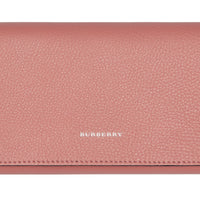 Portefeuille continental en cuir bicolore - Dusty Rose