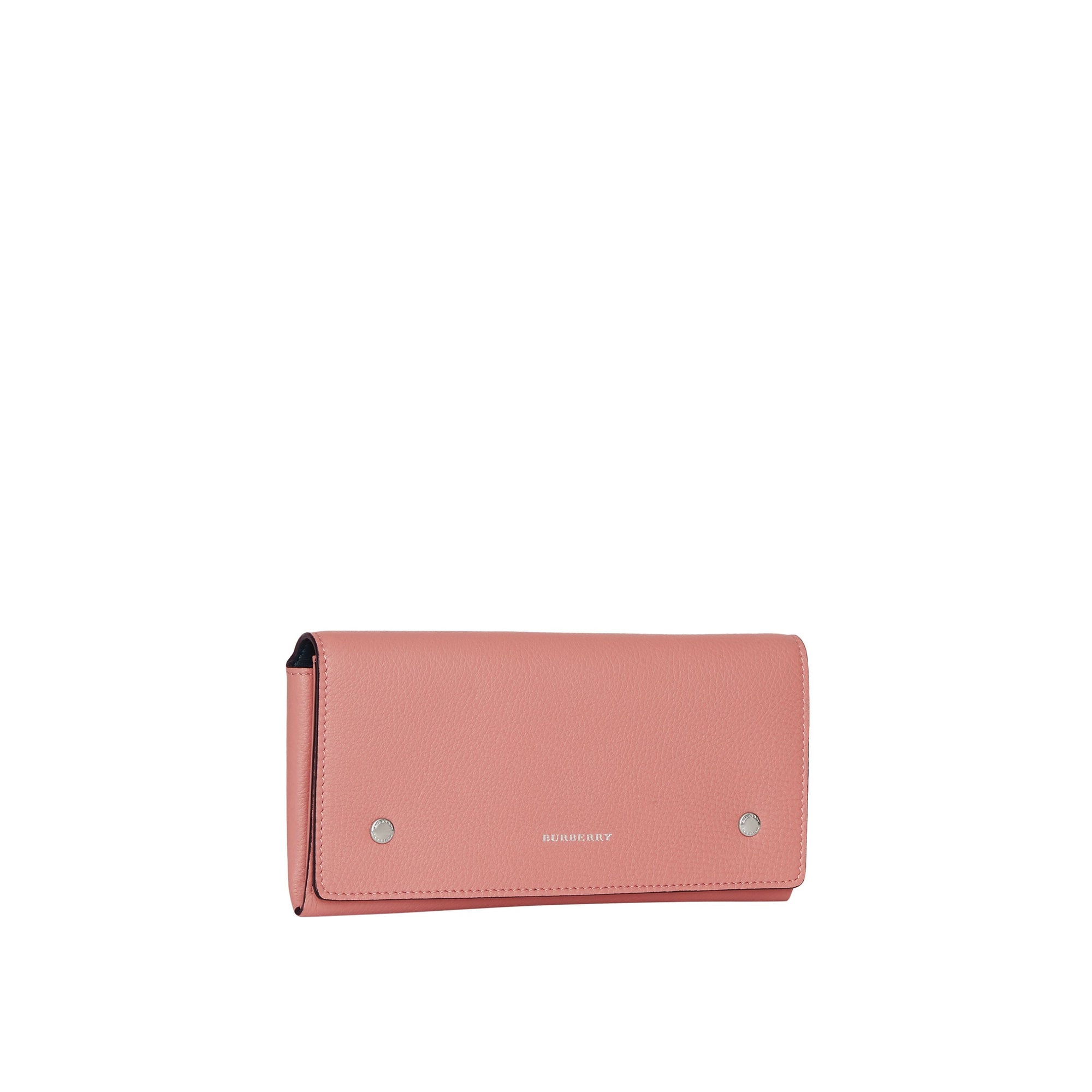 Portefeuille continental en cuir bicolore - Dusty Rose