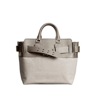Sac The Belt moyen en toile et cuir - Mineral Grey