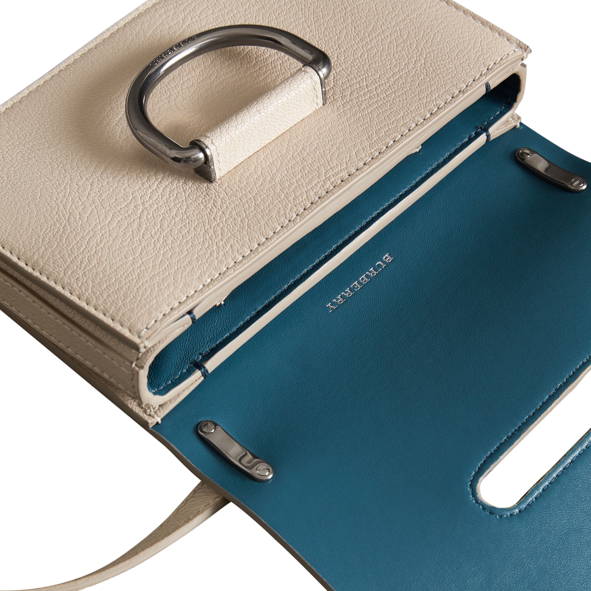 Mini sac The D-ring en cuir - Stone