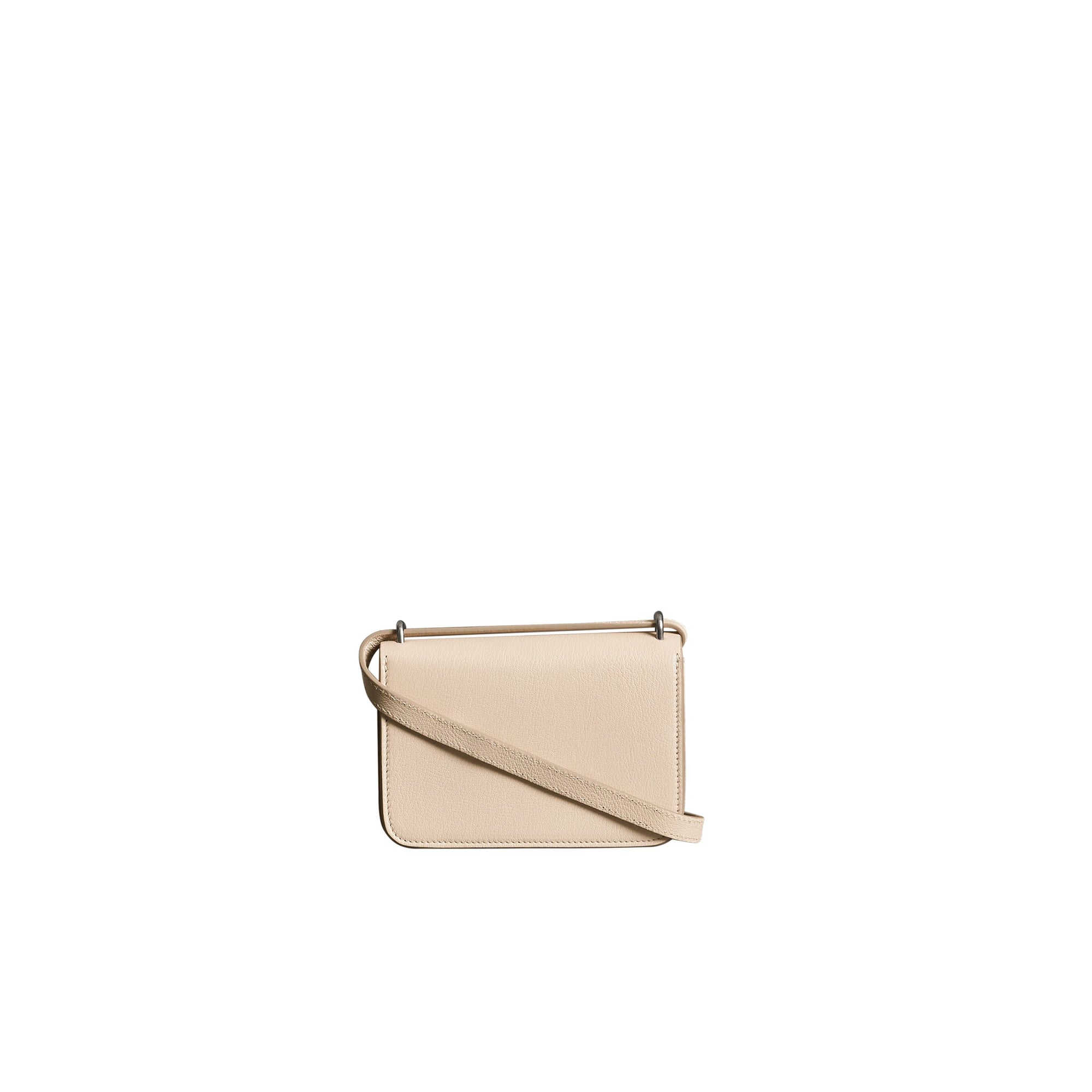 Mini sac The D-ring en cuir - Stone