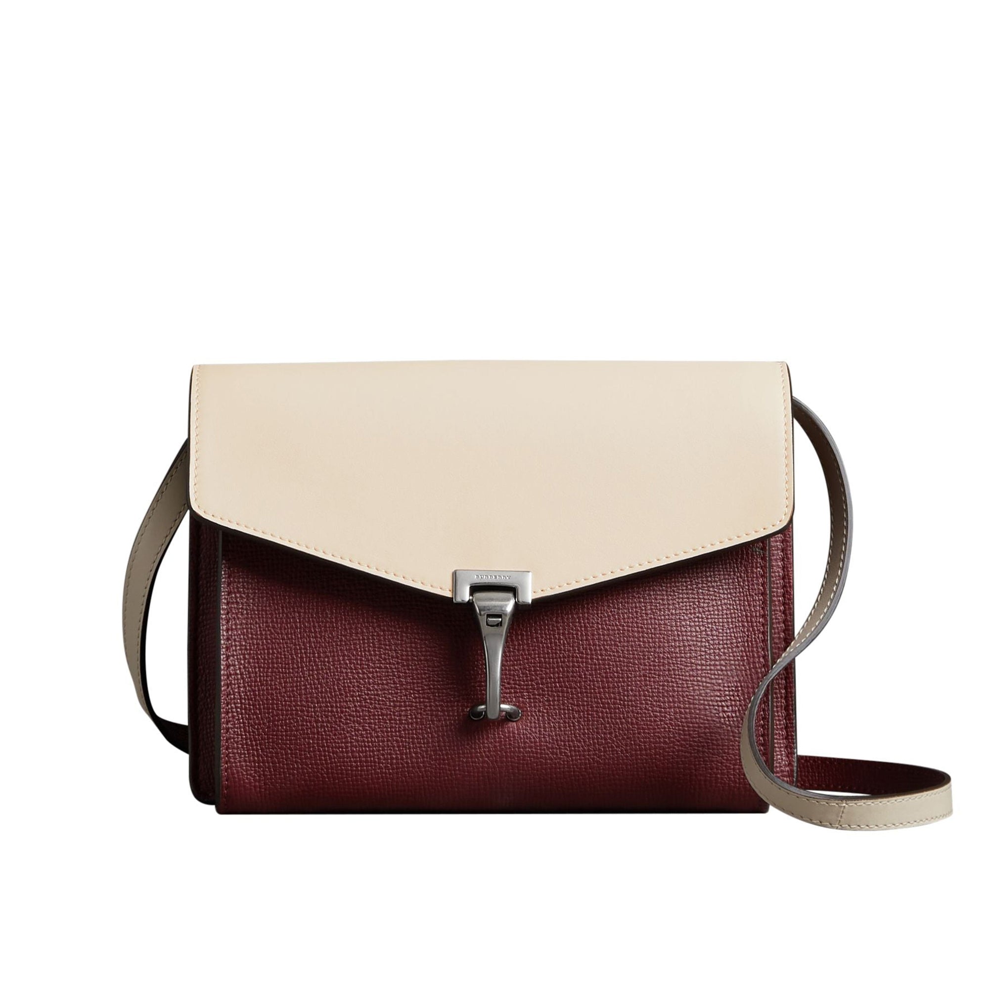 Sac à bandoulière en cuir bicolore - Mahogany Red
