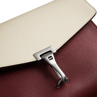 Sac à bandoulière en cuir bicolore - Mahogany Red