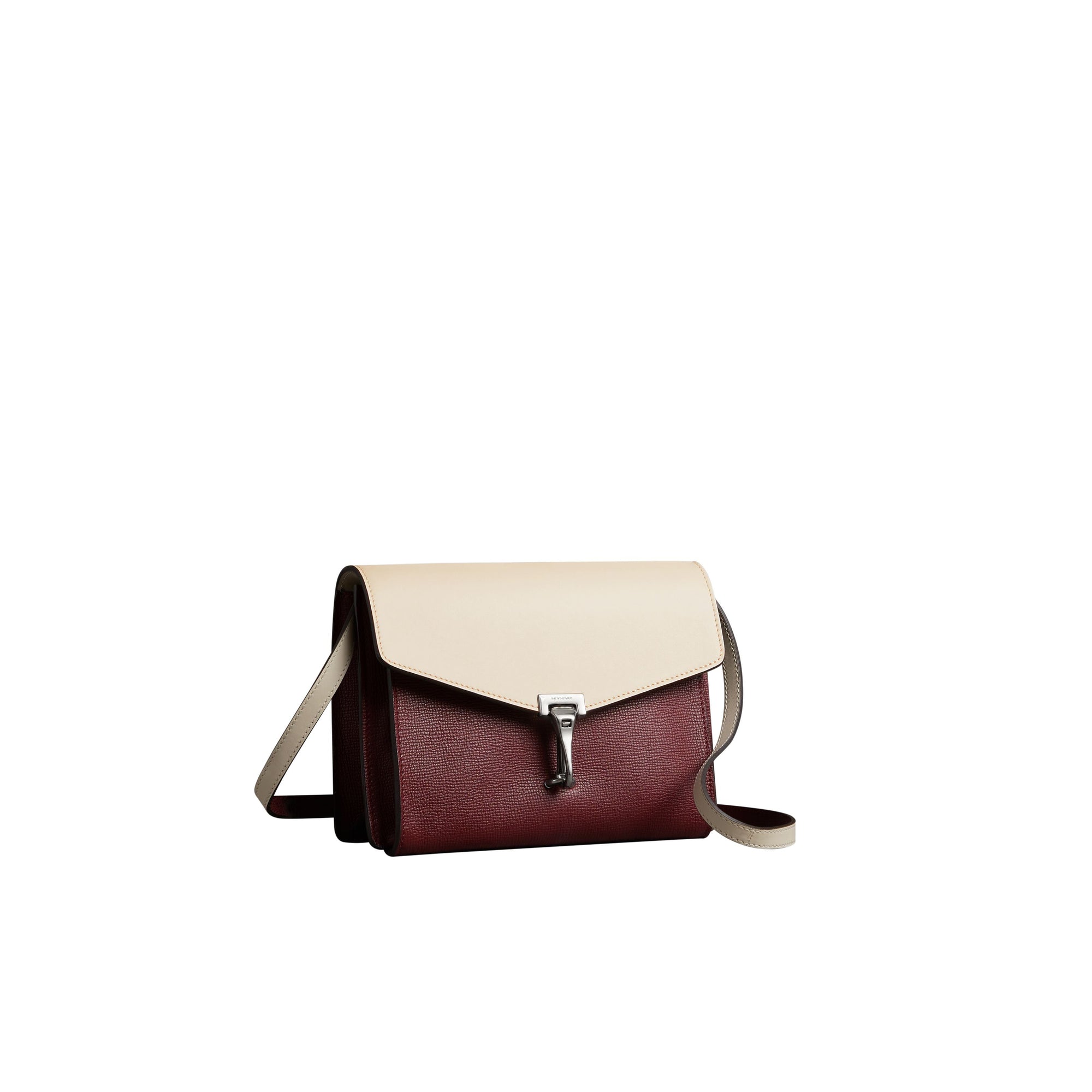 Sac à bandoulière en cuir bicolore - Mahogany Red
