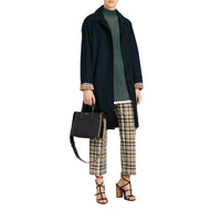 Petit sac The Banner en cuir avec Vintage check - Black