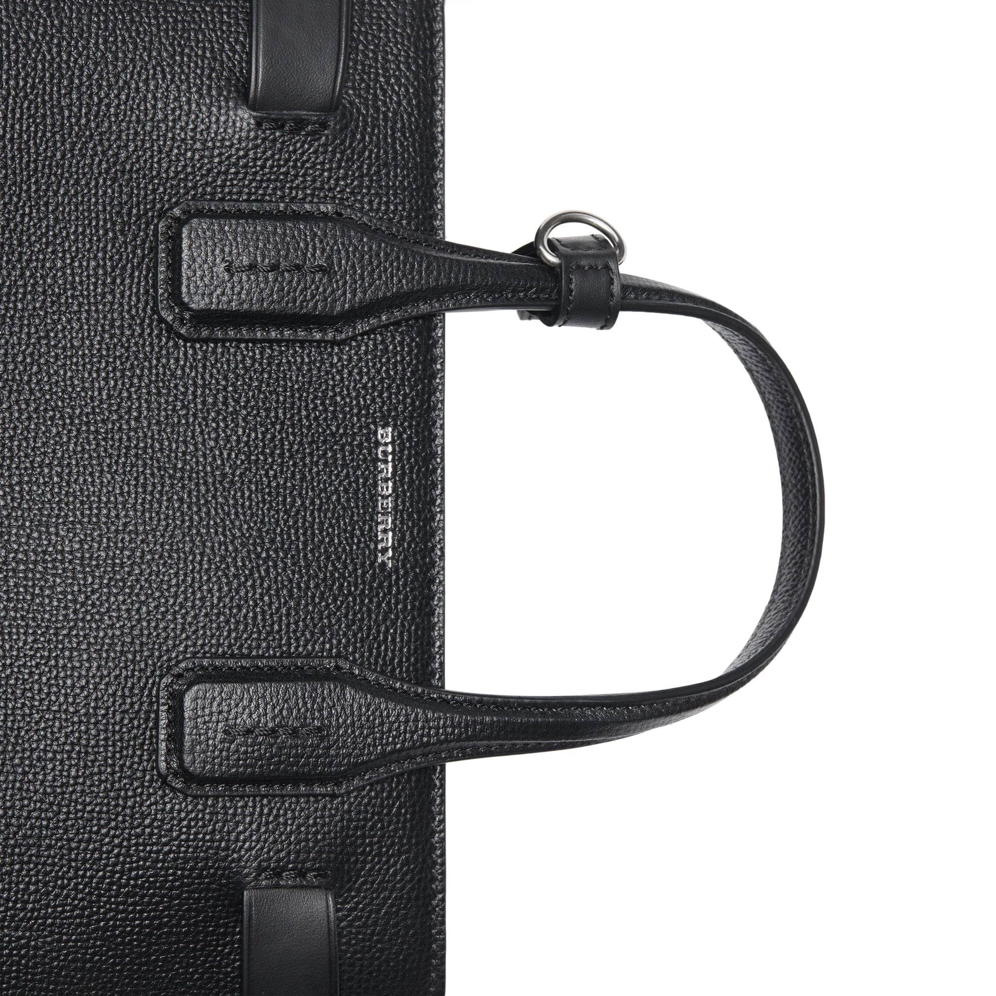 Petit sac The Banner en cuir avec Vintage check - Black