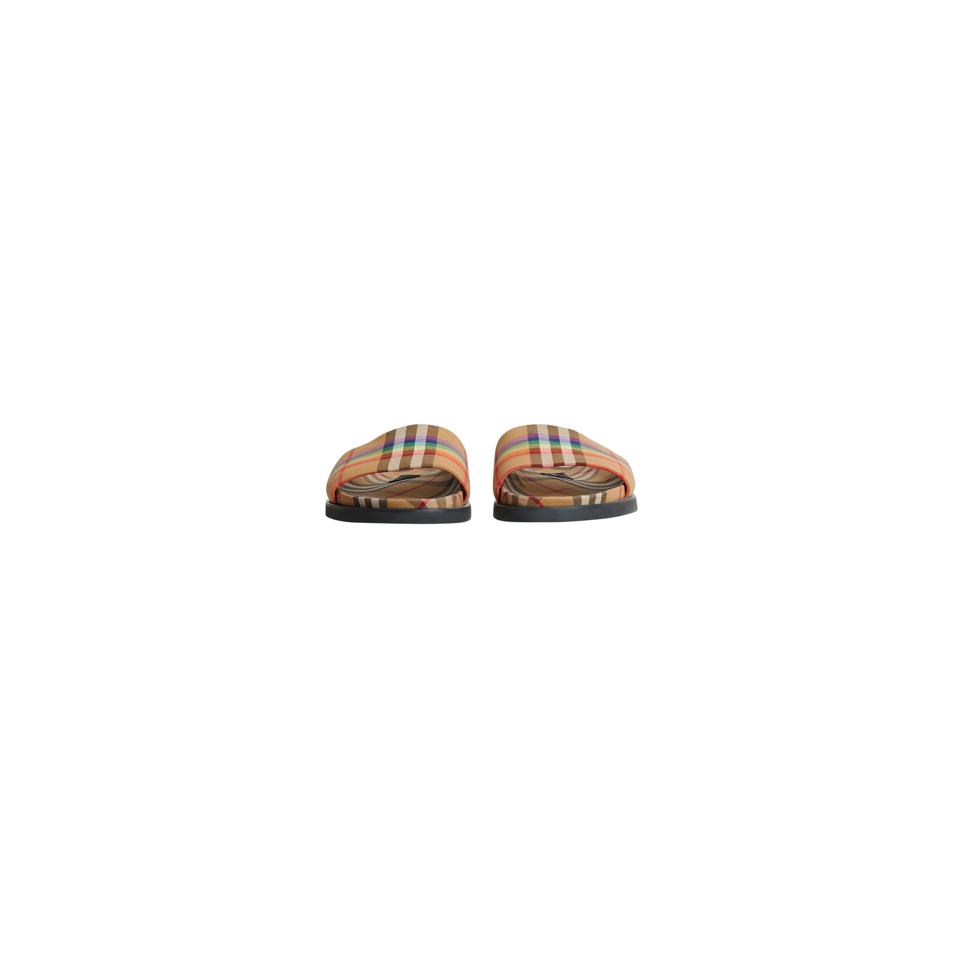 Claquettes à motif Rainbow Vintage check - Antique Yellow