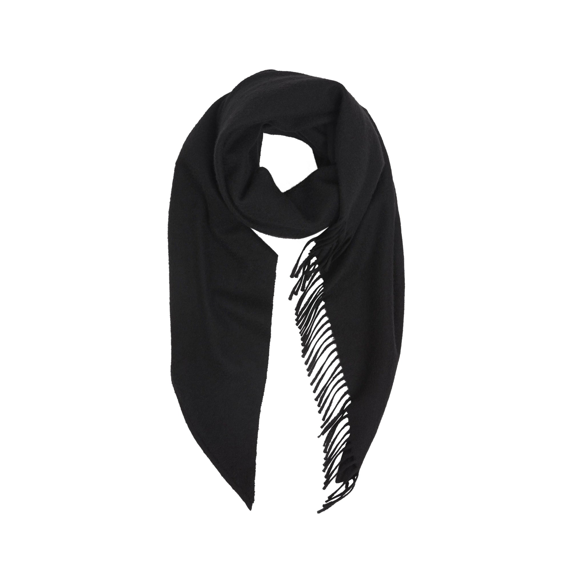 Bandana en cachemire brodé - Black