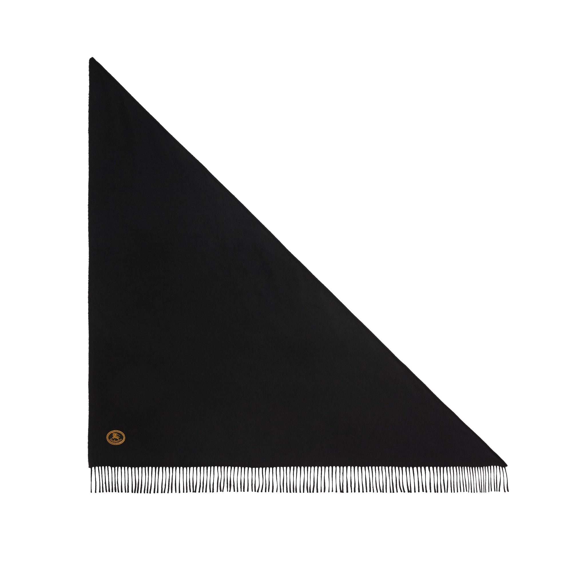Bandana en cachemire brodé - Black