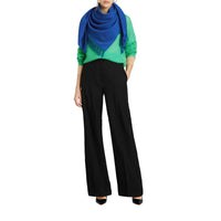 Bandana en cachemire brodé - Cadet Blue